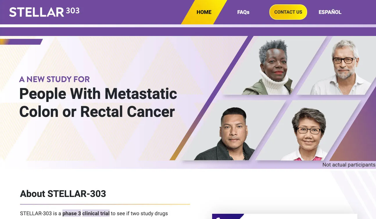 Stellar Colon Cancer Study Website